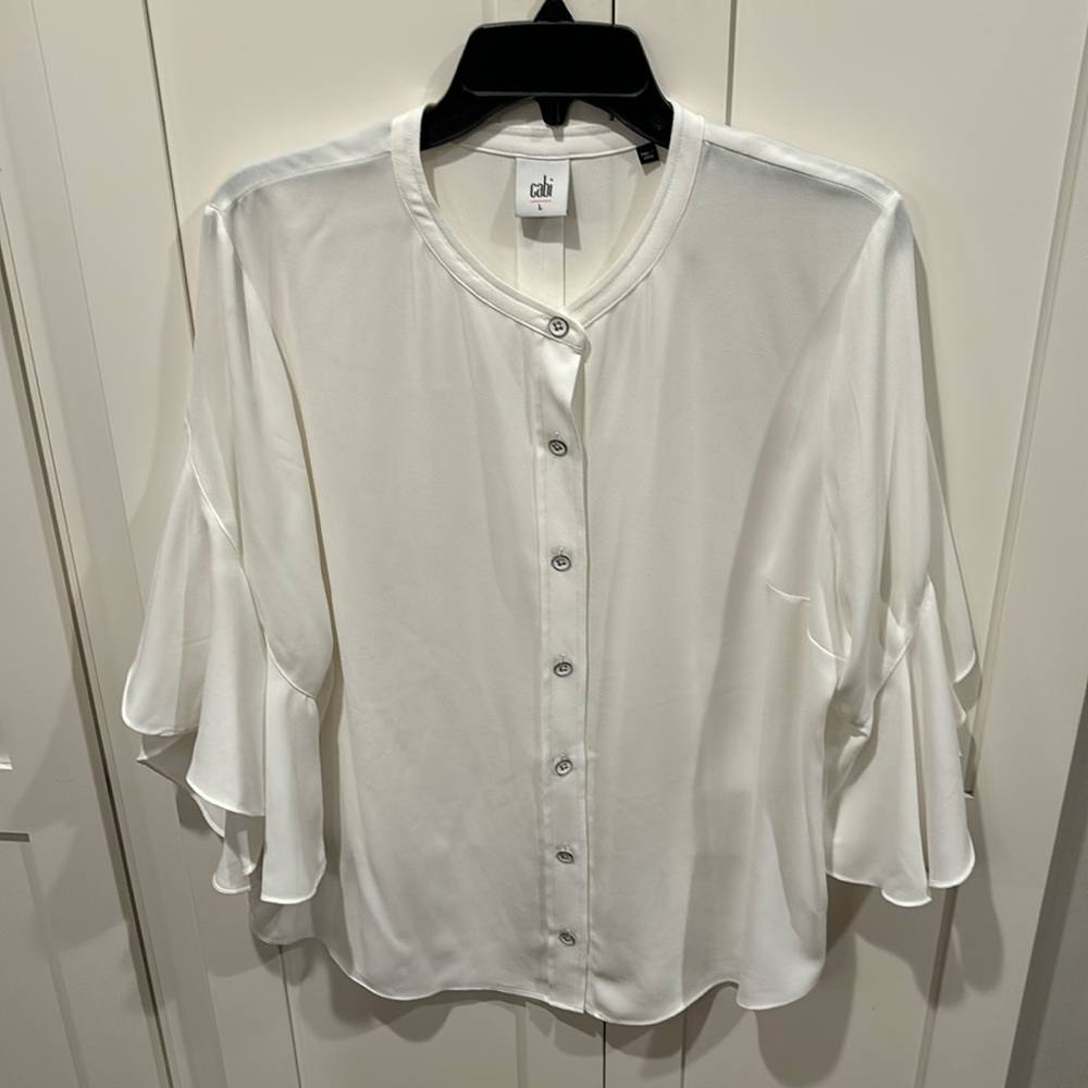 Cabi white blouse!